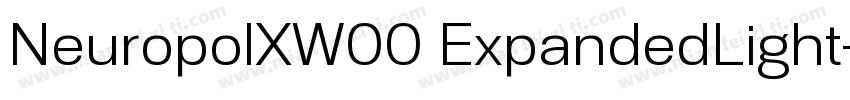 NeuropolXW00 ExpandedLight字体转换